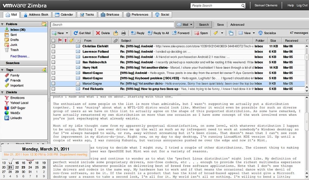 zimbra frontend3